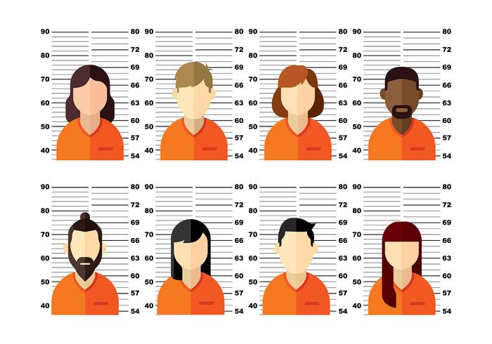 Mugshot Vector Personas Dos