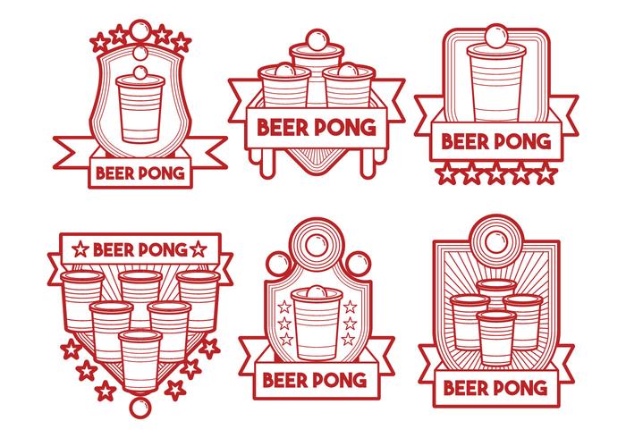 Cerveza Pong Vector