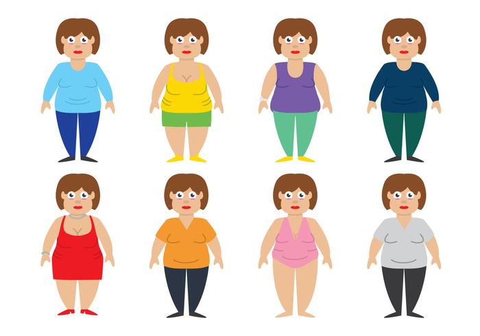 Fat Women Vector