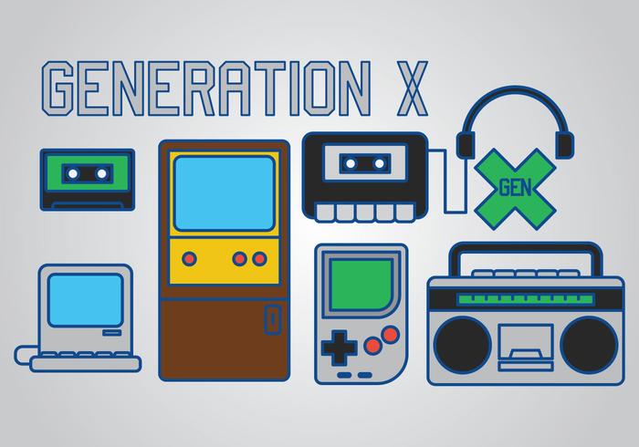 Generación X Vector