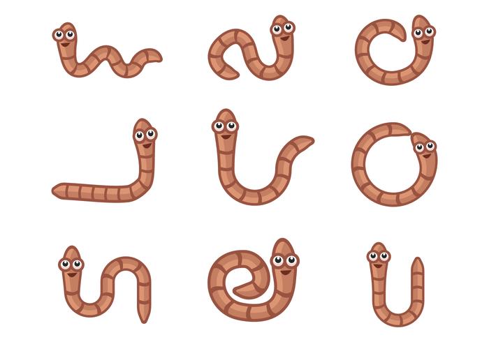 Free Cartoon Earthworm Vector Free Cartoon Earthworm Vector