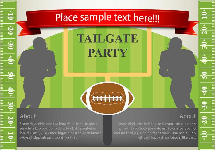 Vector Flyer Personalizado Tailgating