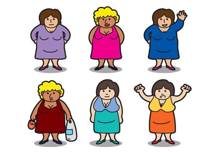 Fat Women Vector Fat Women Vector