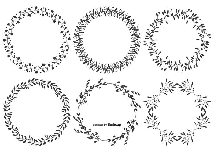 Decorative Vector Leaf Frames Decorative Vector Leaf Frames
