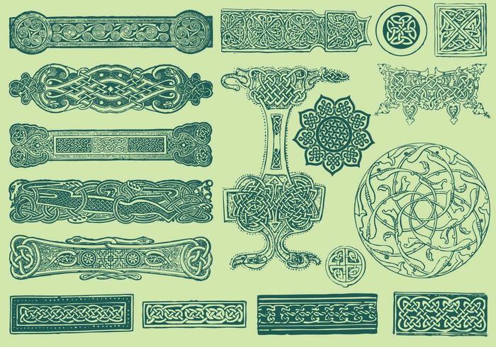 Celtic Dividers And Ornaments vector