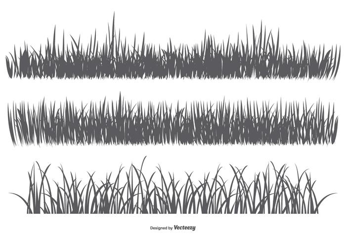 Vector Grass Silhouettes