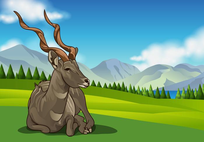 Vector de Kudu en Rolling Hills