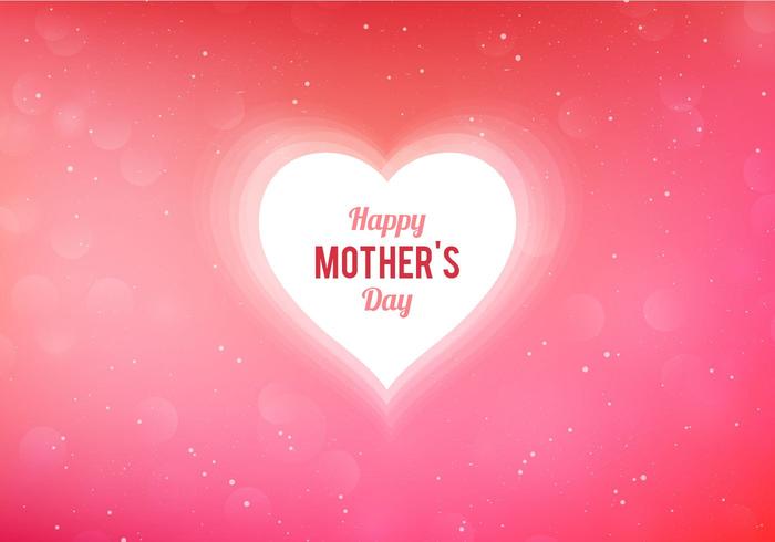 Happy Mothers Day Heart Greeting card vector