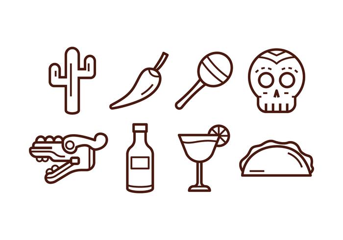 Free Mexico Icon Set vector