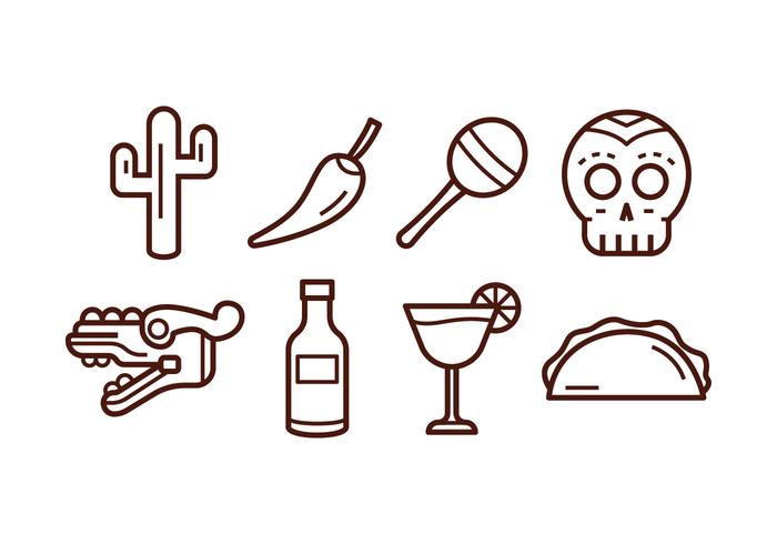 Icono de México gratis vector