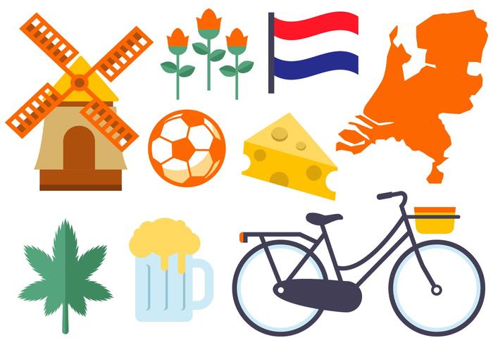 Libre Netherland Iconos Vector