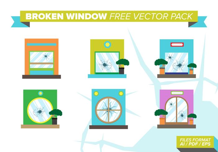 Broken Windows Free Vector Pack Broken Windows Free Vector Pack