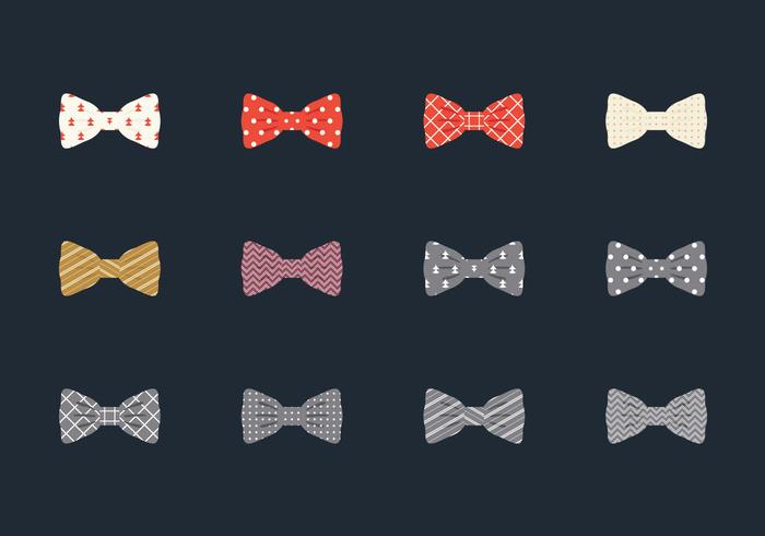 Illustration Set Of Bow Tie vector