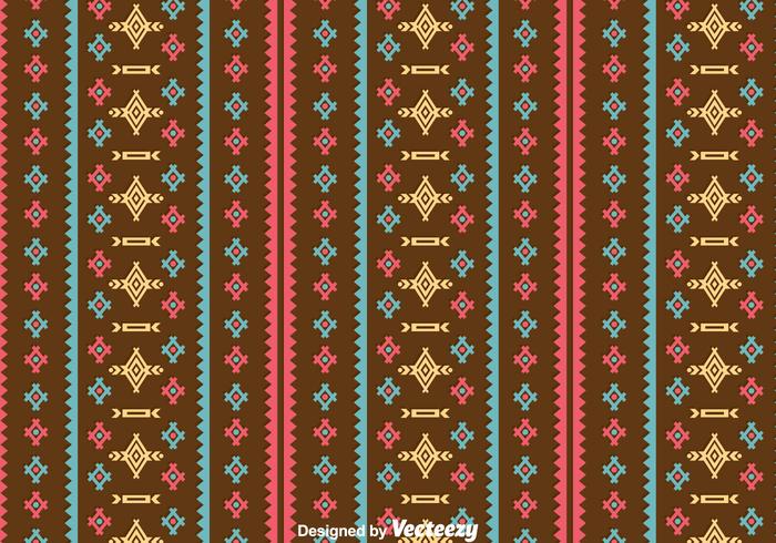 Ethnic Seamless Brown Background vector