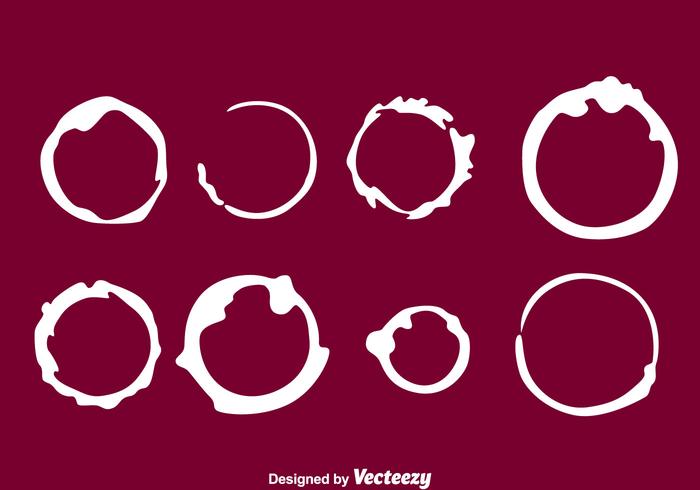 White Wine Stain Vector