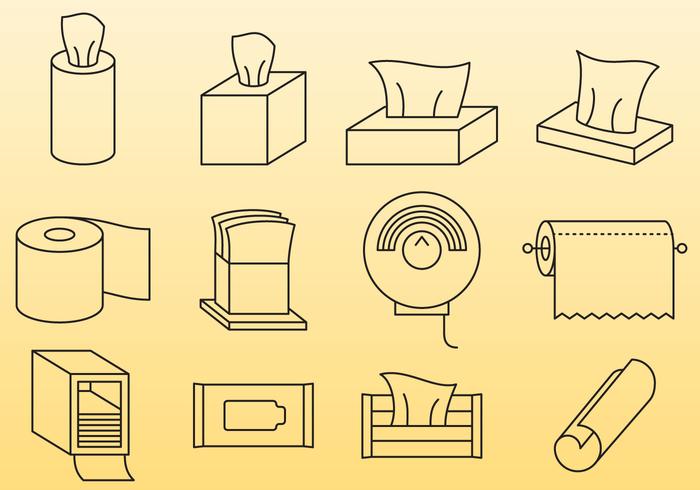 Wipes And Paper Towels vector