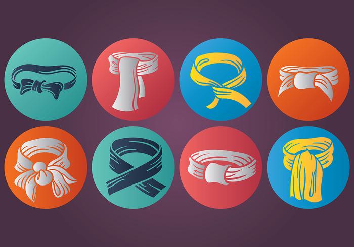 Libre Cravat Iconos Vector