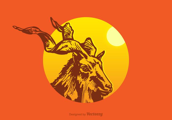 Free Kudu Vector Illustration Free Kudu Vector Illustration