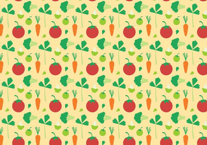 Free Vegetables Pattern Vector