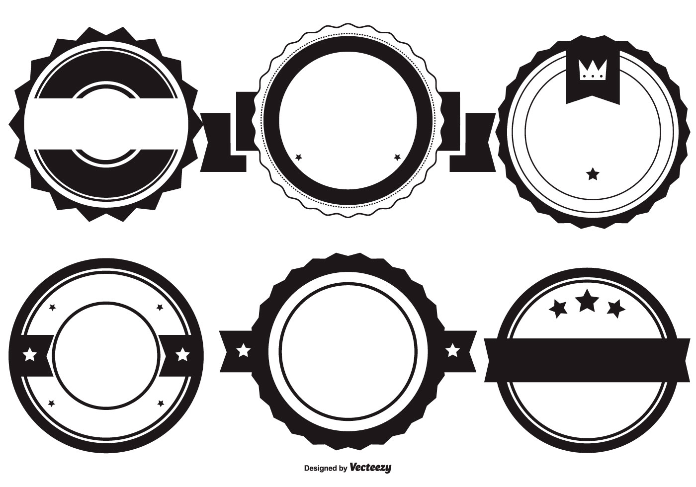 Blank Vector Badge Shapes 119642 Vector Art at Vecteezy