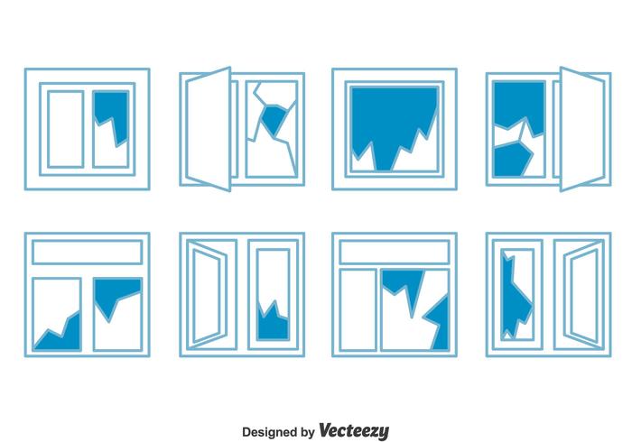 Broken Window Collection Vector