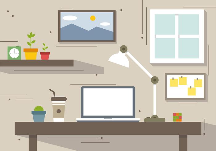 Free Creative Workstation ilustración vectorial vector