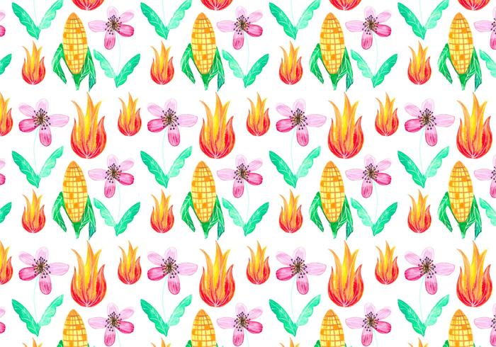 Free Vector Junina Corn Background Free Vector Junina Corn Background