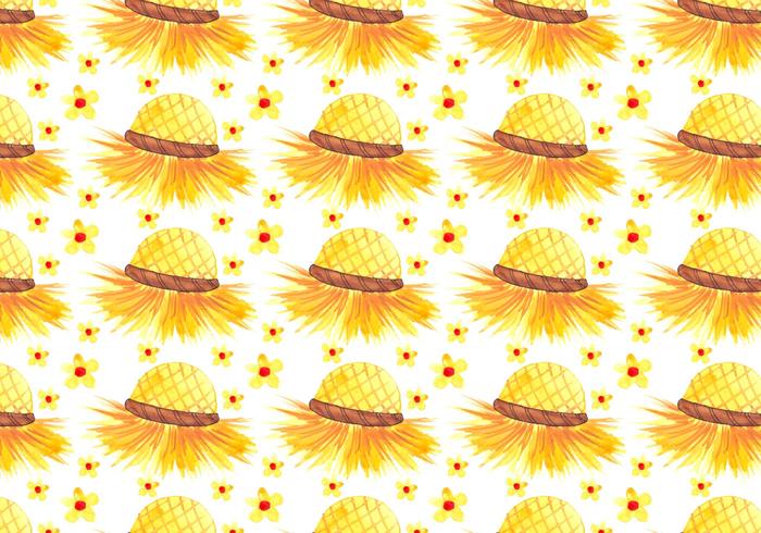 Free Vector Junina Hat Background Free Vector Junina Hat Background