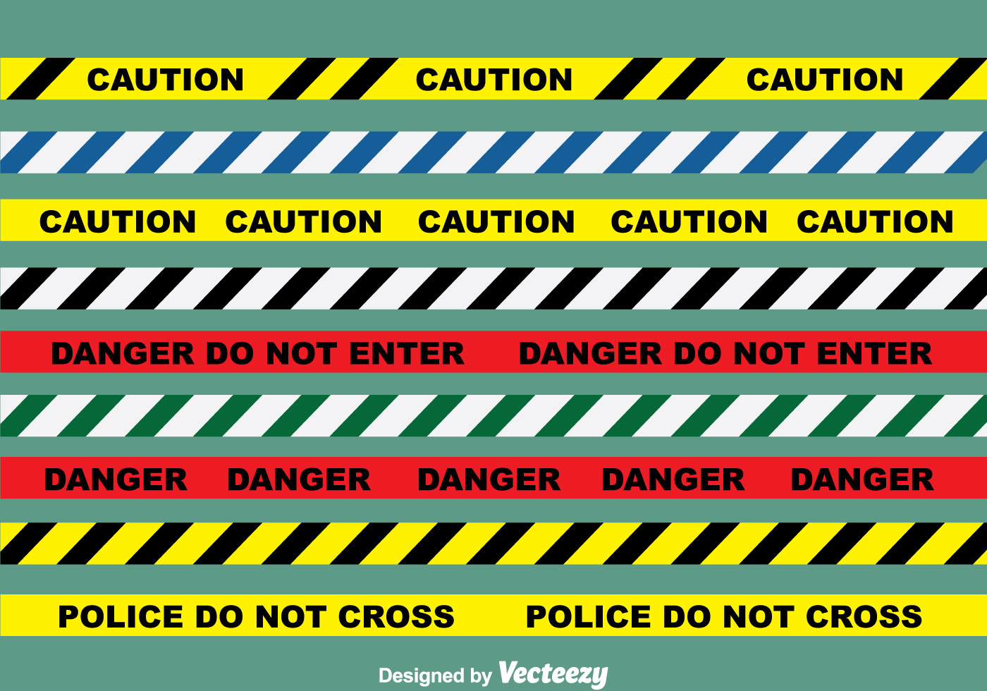 Danger Line Vector Set - Download Free Vector Art, Stock Graphics & Images