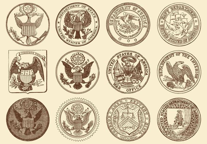 Seals Of USA vector