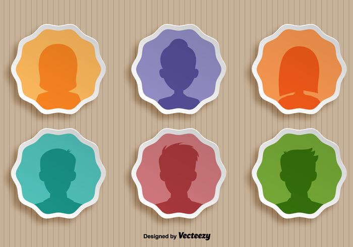 Vector Set Of Person Icons