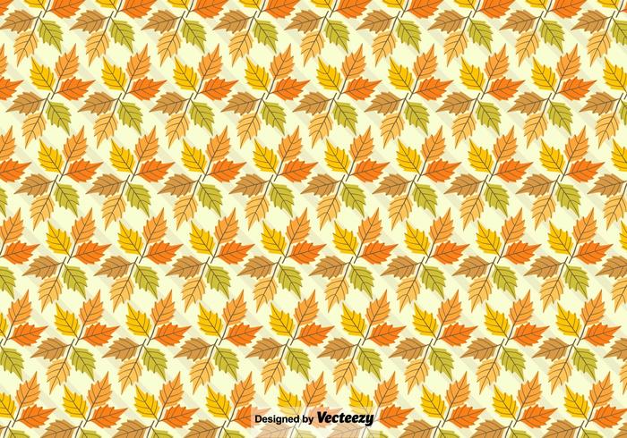 Vector Autumn Background With Maple Leaves