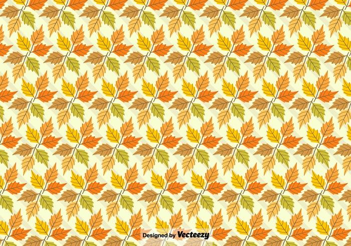 Vector Autumn Background With Maple Leaves