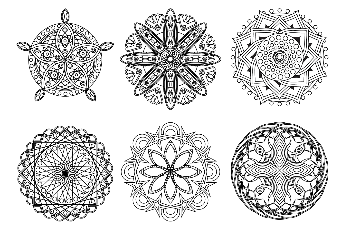 Download Free Mandala Vector 119756 - Download Free Vectors ...