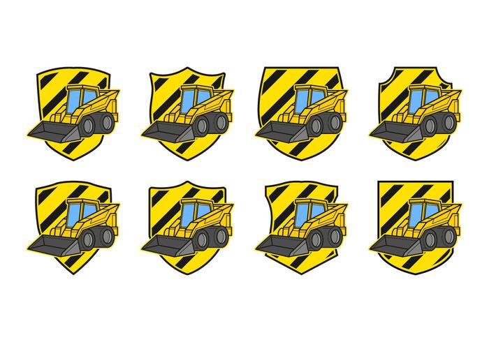 Skid Steer Badge Vector