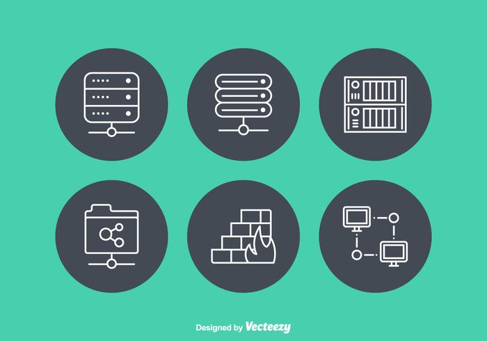 Free Network Servers Vector Icons