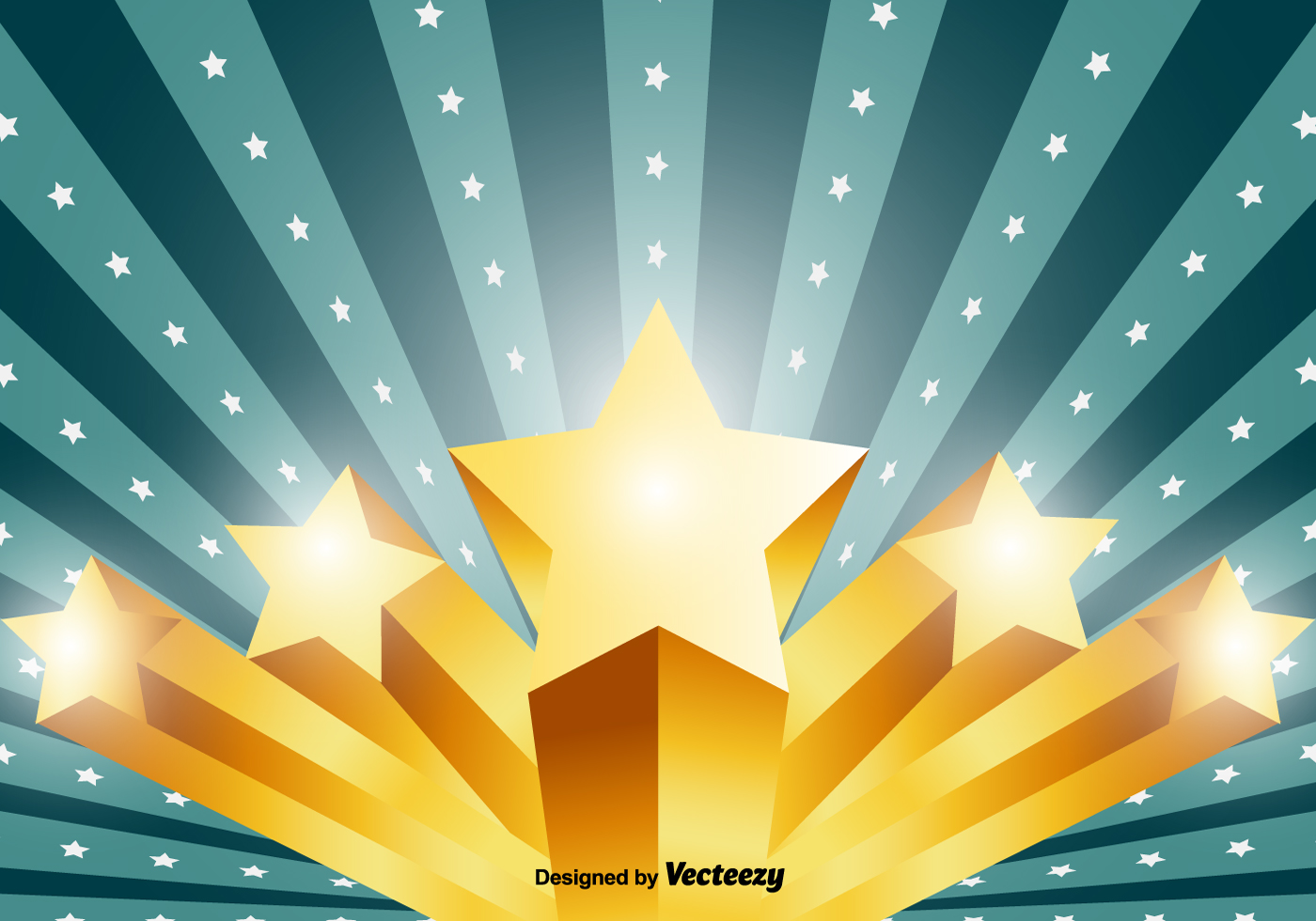 Vector 3D Stars Background - Download Free Vector Art ...