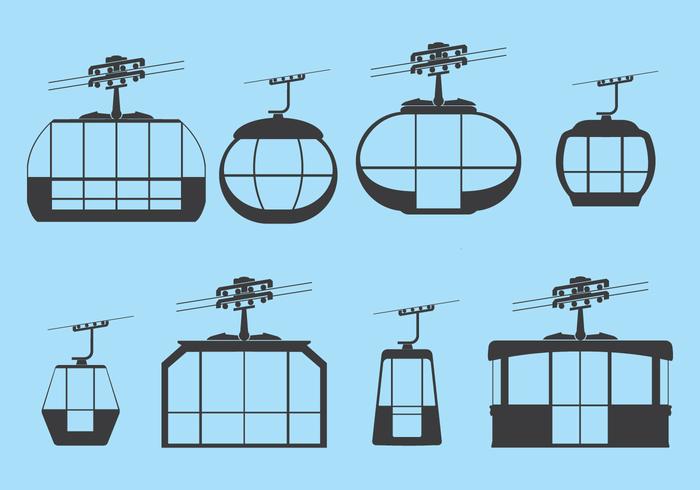 Teleférico gratuito vector