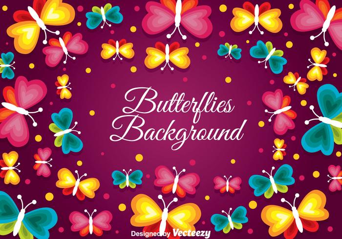 Butterflies Background vector