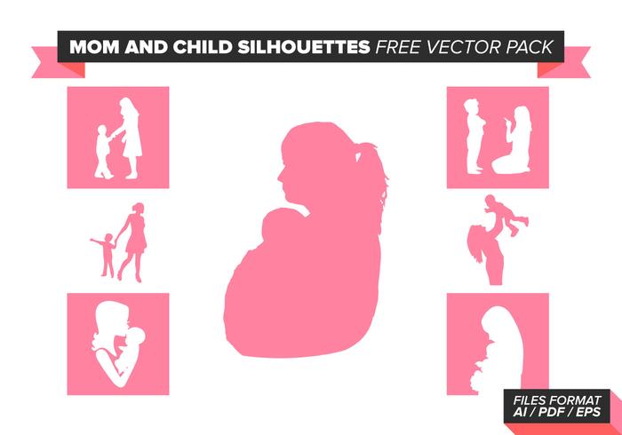 Mom And Child Free Vector Pack Mom And Child Free Vector Pack
