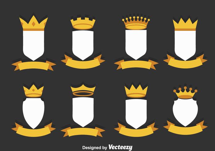 Download Stylist Shield Vector Set - Download Free Vectors, Clipart ...