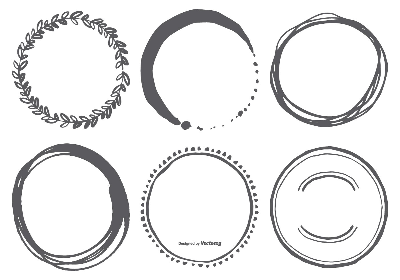 Download Hand Drawn Circle Vector Shapes 119908 Vector Art at Vecteezy