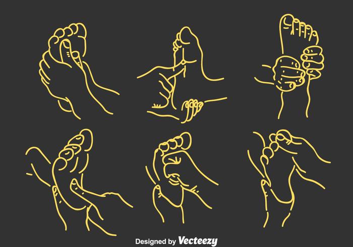 Foot Reflexology Vector