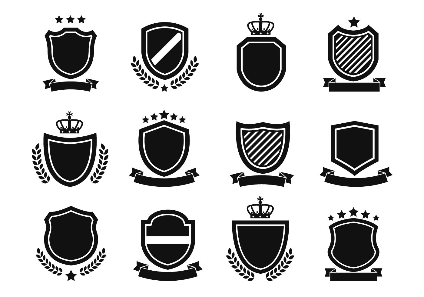 Download Shield Shapes Vector - Download Free Vector Art, Stock Graphics & Images