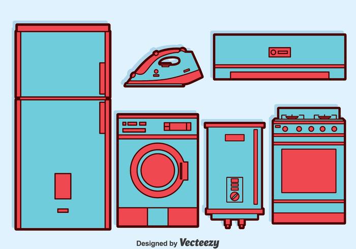 Home Appliance Vector Set