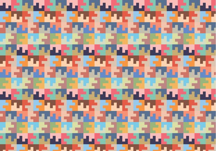 Pastel Square Random Pattern vector