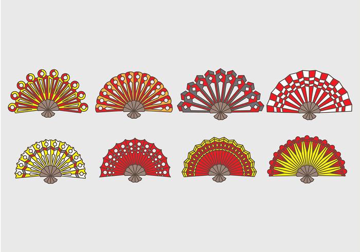 Spanish fan icons Spanish fan icons