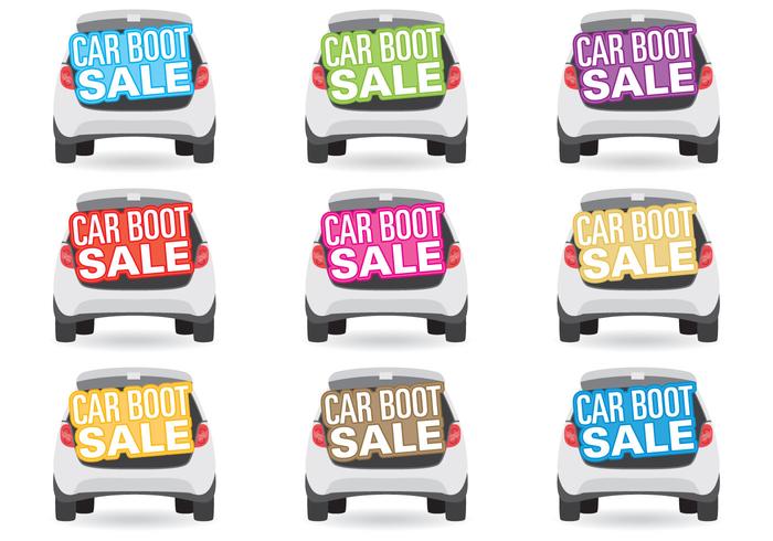 Car Boot Sale Titles vector