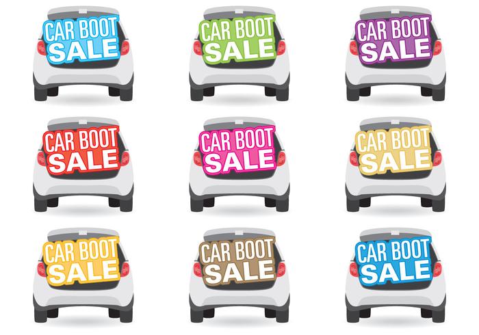 Car Boot Sale Titles vector