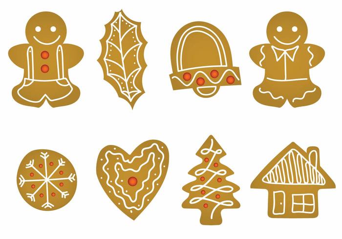 Lebkuchen Icon Set vector